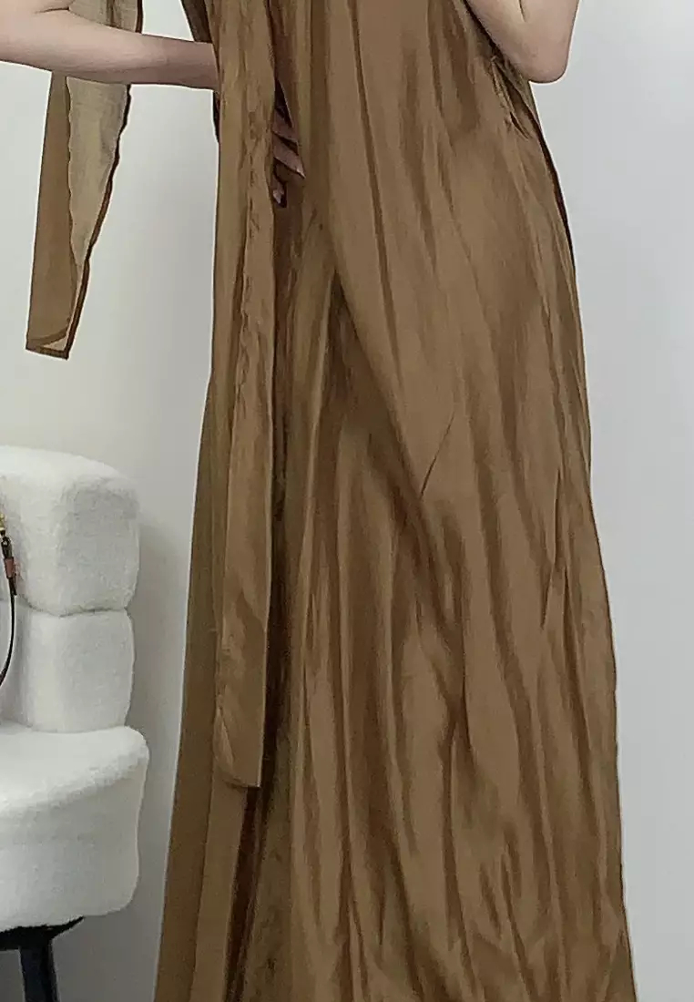 2024 New I-neck design strappy dress K053001