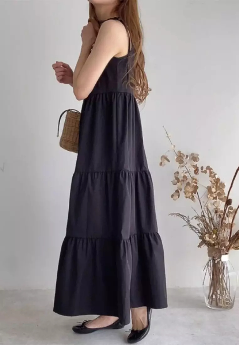 New Japanese Summer Solid Color Sling Dress CA24041822W-sunnydaysweety