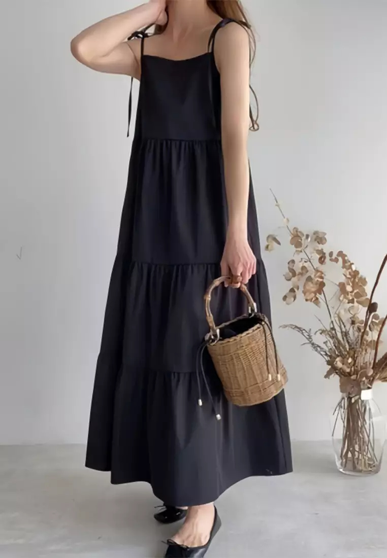 New Japanese Summer Solid Color Sling Dress CA24041822W-sunnydaysweety