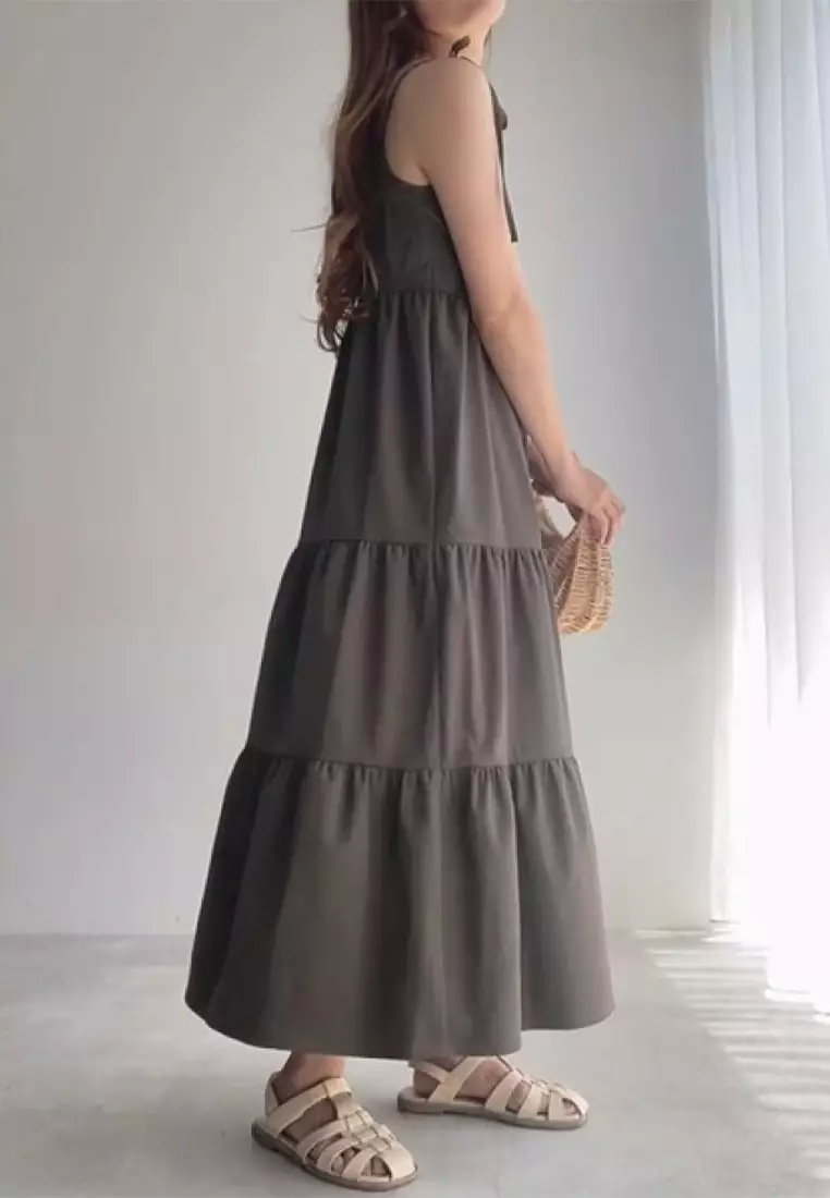 New Japanese Summer Solid Color Sling Dress CA24041822W-sunnydaysweety