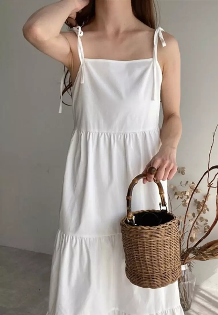 New Japanese Summer Solid Color Sling Dress CA24041822W-sunnydaysweety