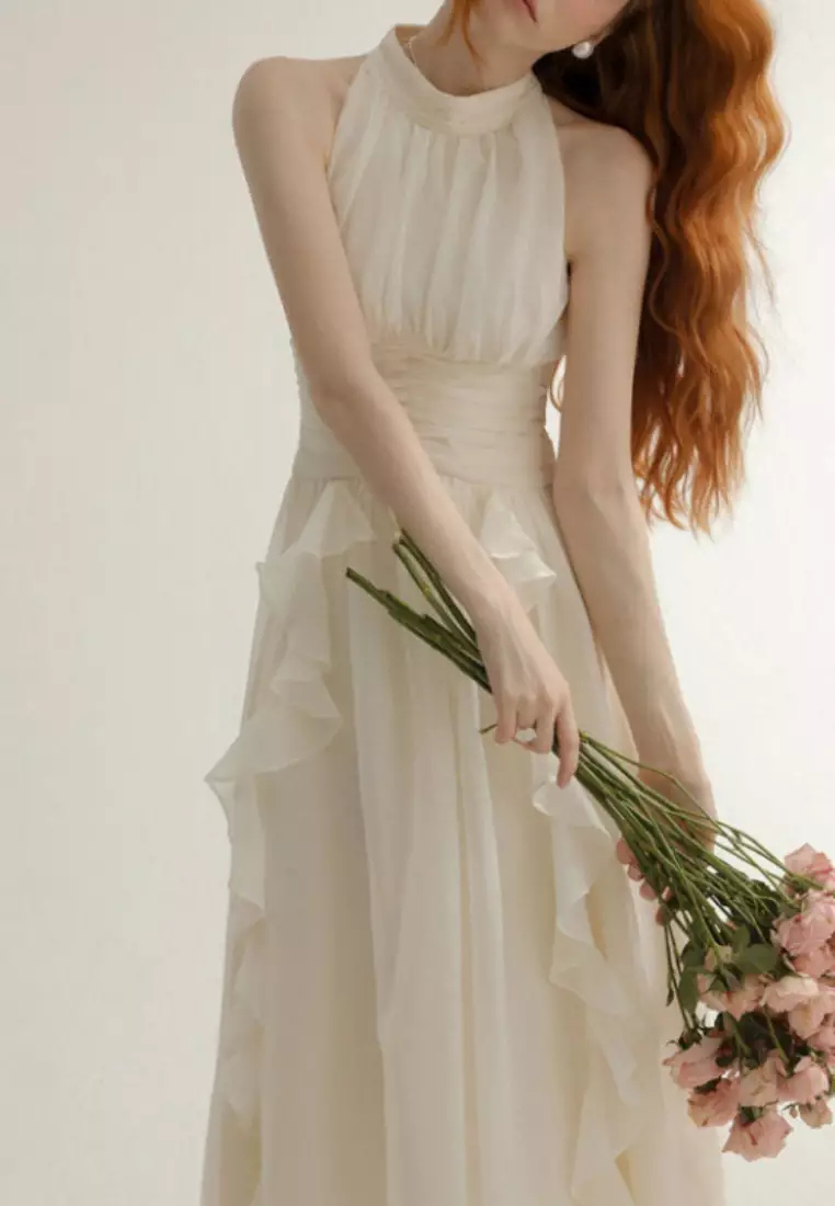  New Romantic Suspender Long Dress K071003-sunnydaysweety