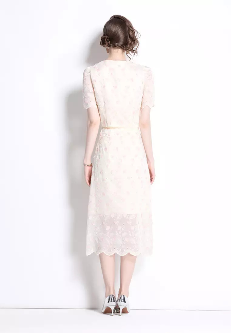 2024 New Style Elegant Lace Two-piece Dress K071505W