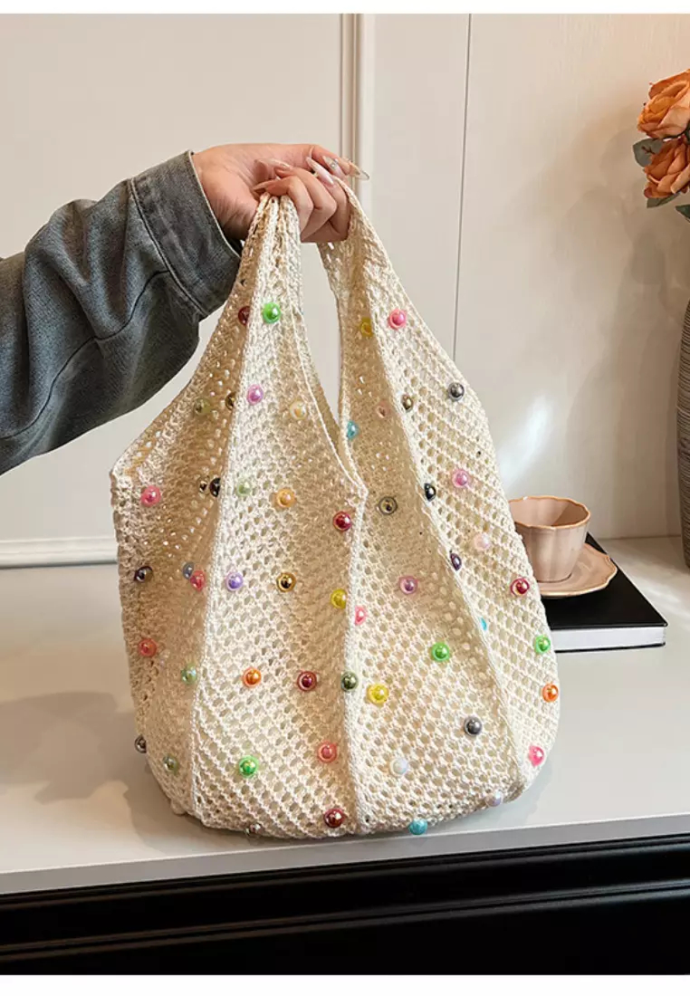 2024 New Summer Color Beaded Woven Bag K053106GR