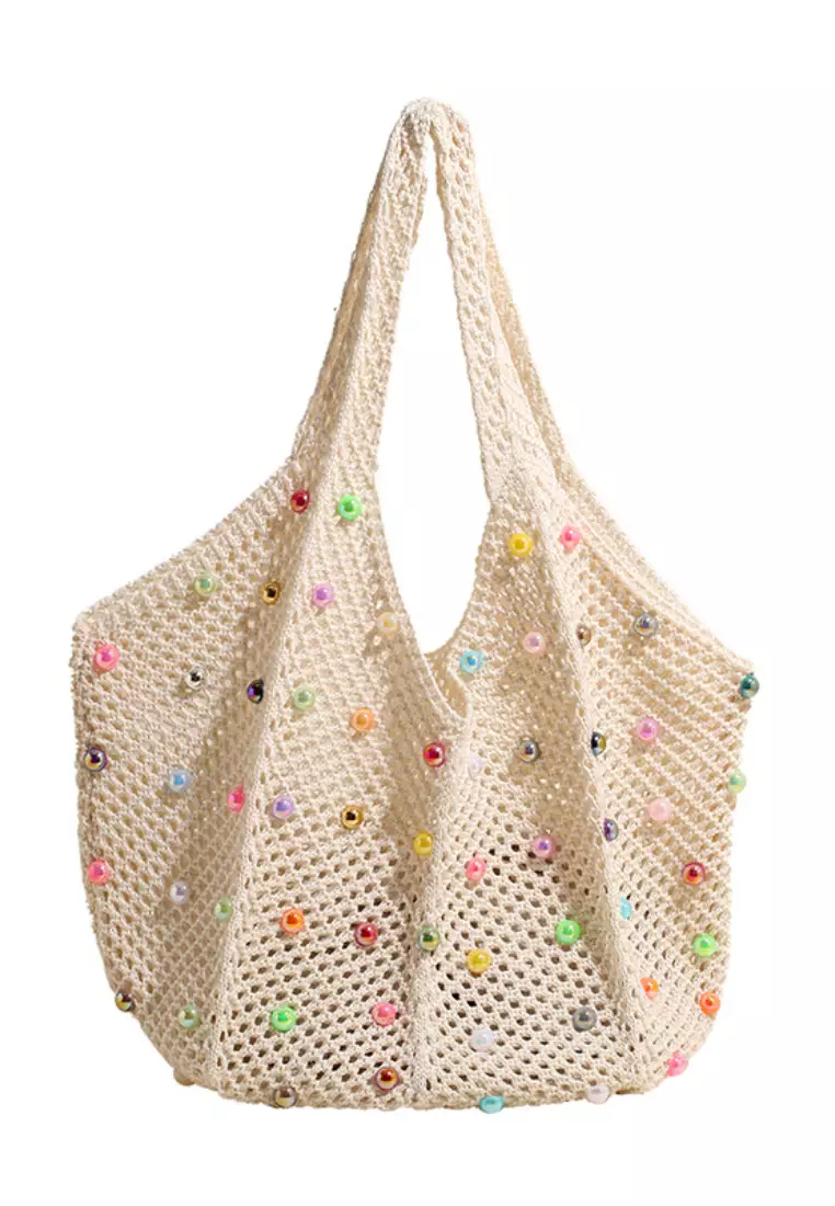 2024 New Summer Color Beaded Woven Bag K053106GR