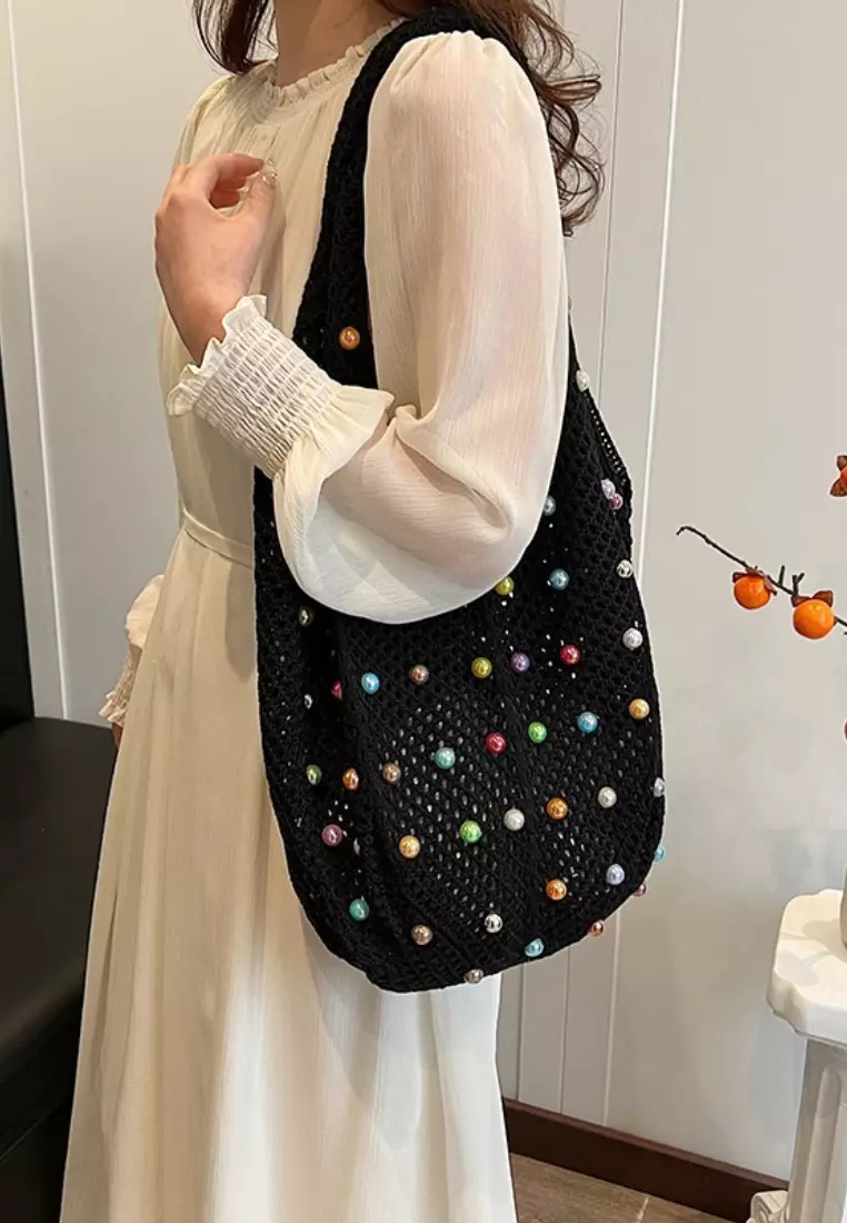 2024 New Summer Color Beaded Woven Bag K053106GR