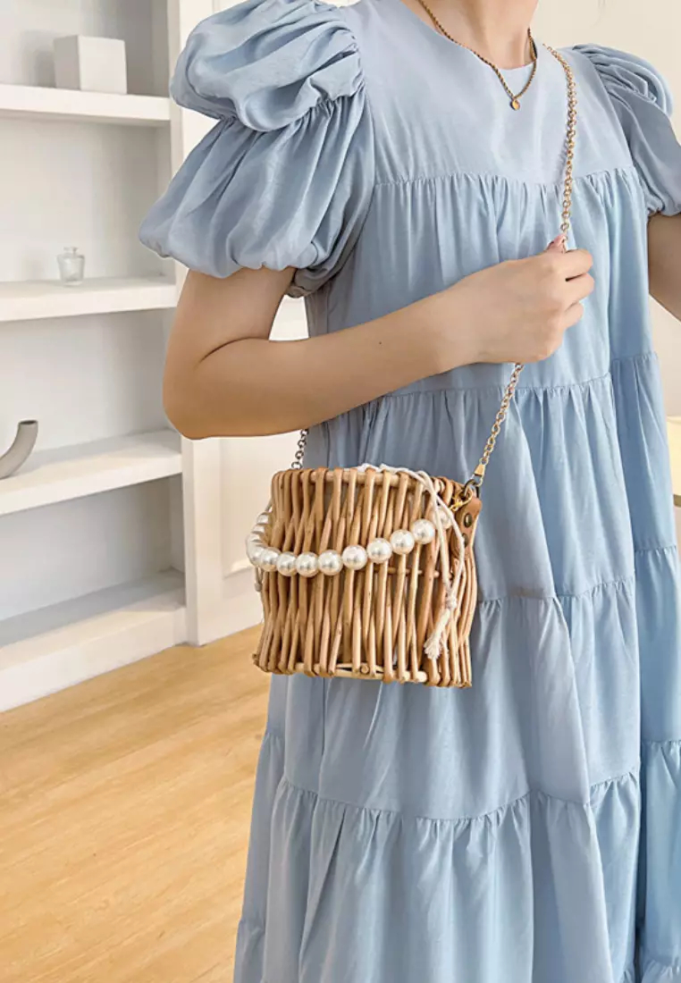 2024 New Summer Color Beaded Woven Bag K060701