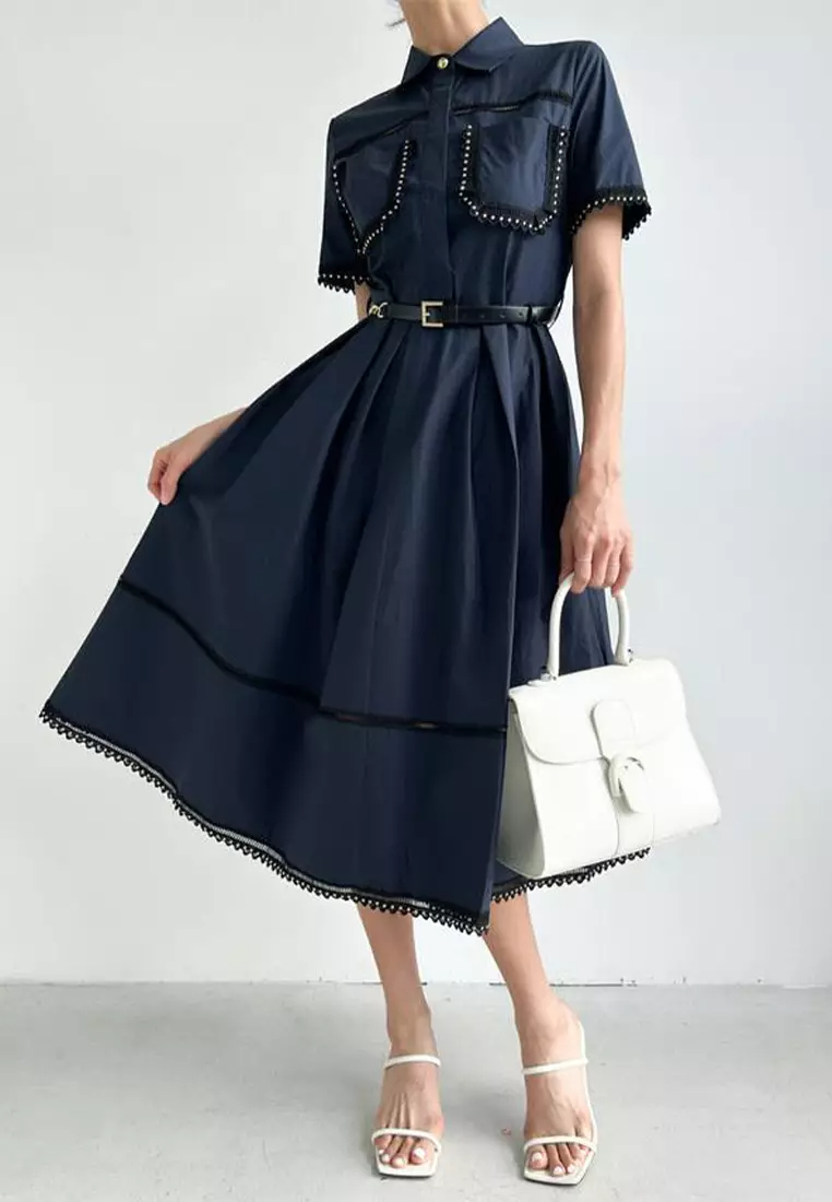 2024 Summer New Fashion Hollow out Dress CA24061105BK