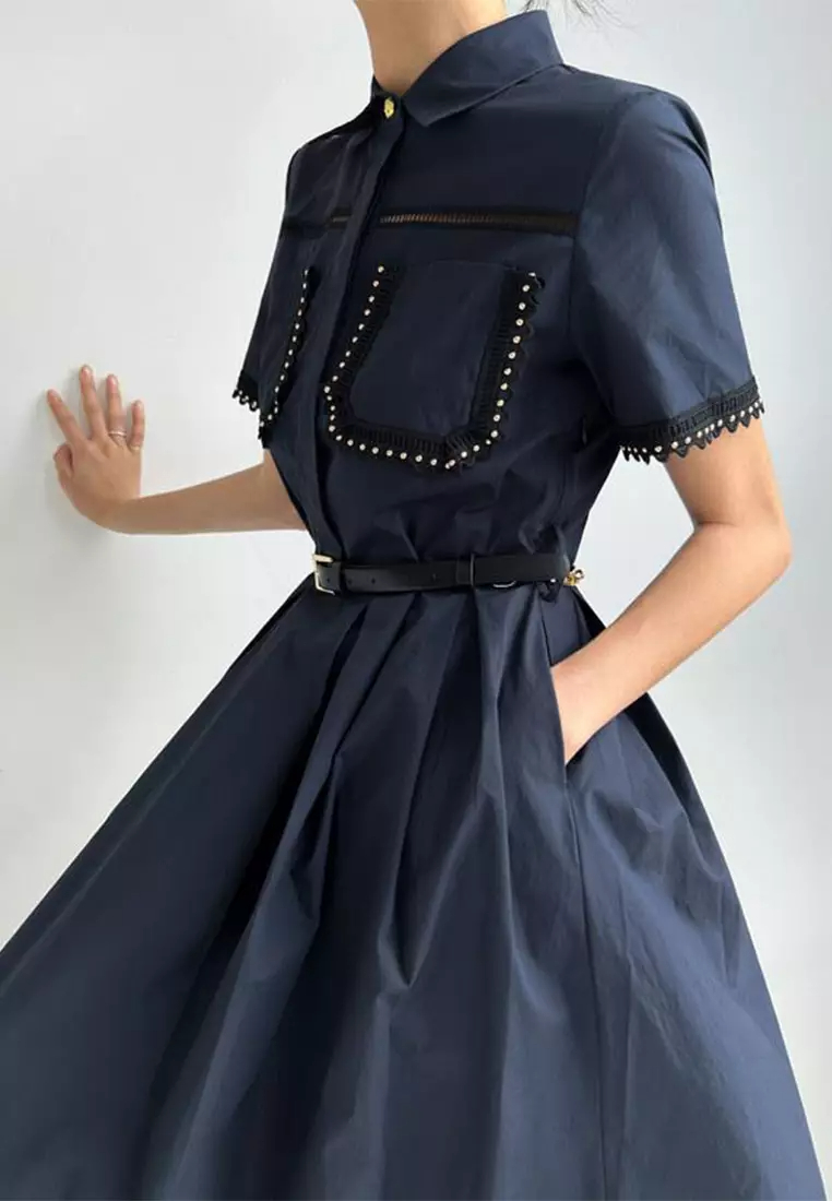 2024 Summer New Fashion Hollow out Dress CA24061105BK