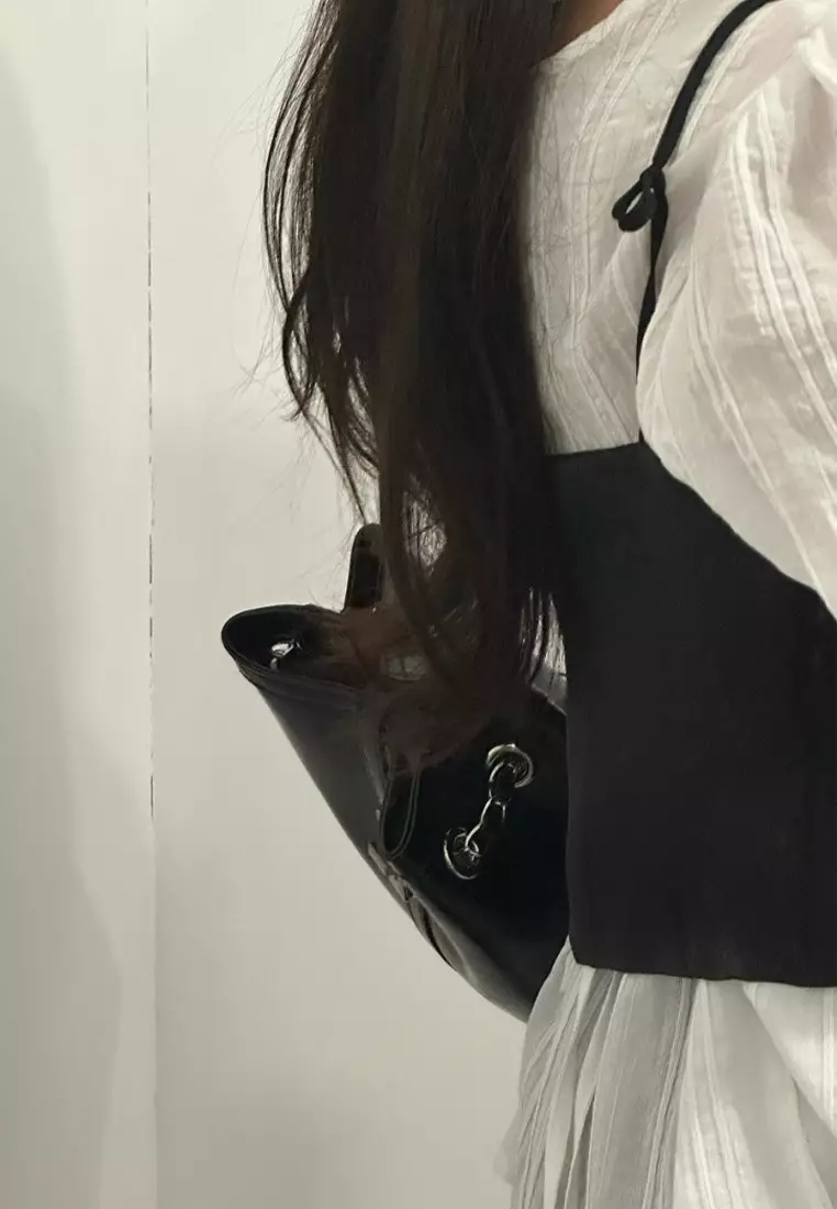 Summer New Korean Fashion Outgoing Small Suspended Tank Top CA24061101BK-sunnydaysweety