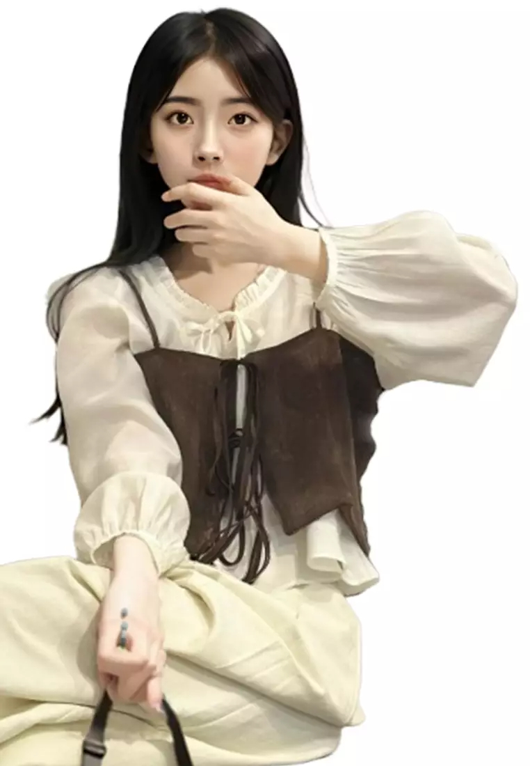 Summer New Korean Fashion Outgoing Small Suspended Tank Top CA24061101BK-sunnydaysweety