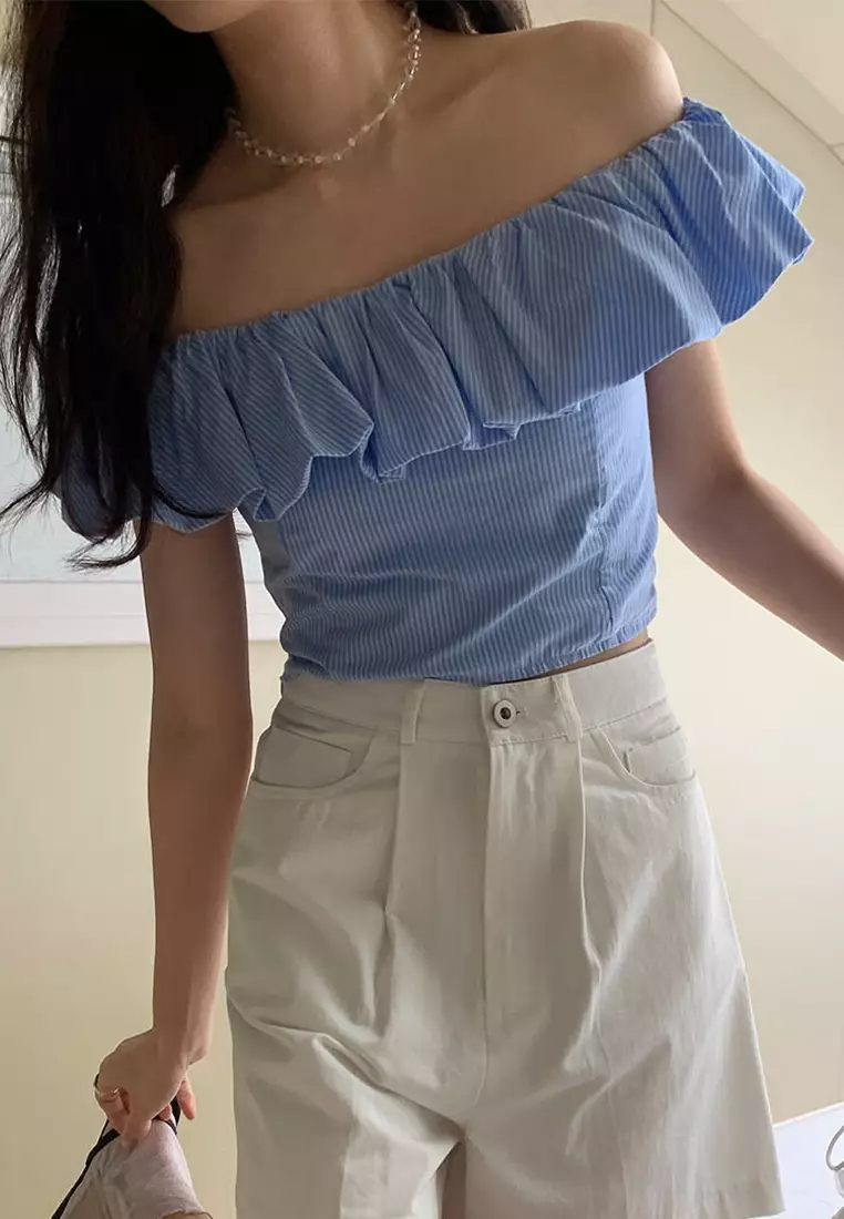 2024 Summer Stripe Slim Fit High Waist Top CA24061831RD