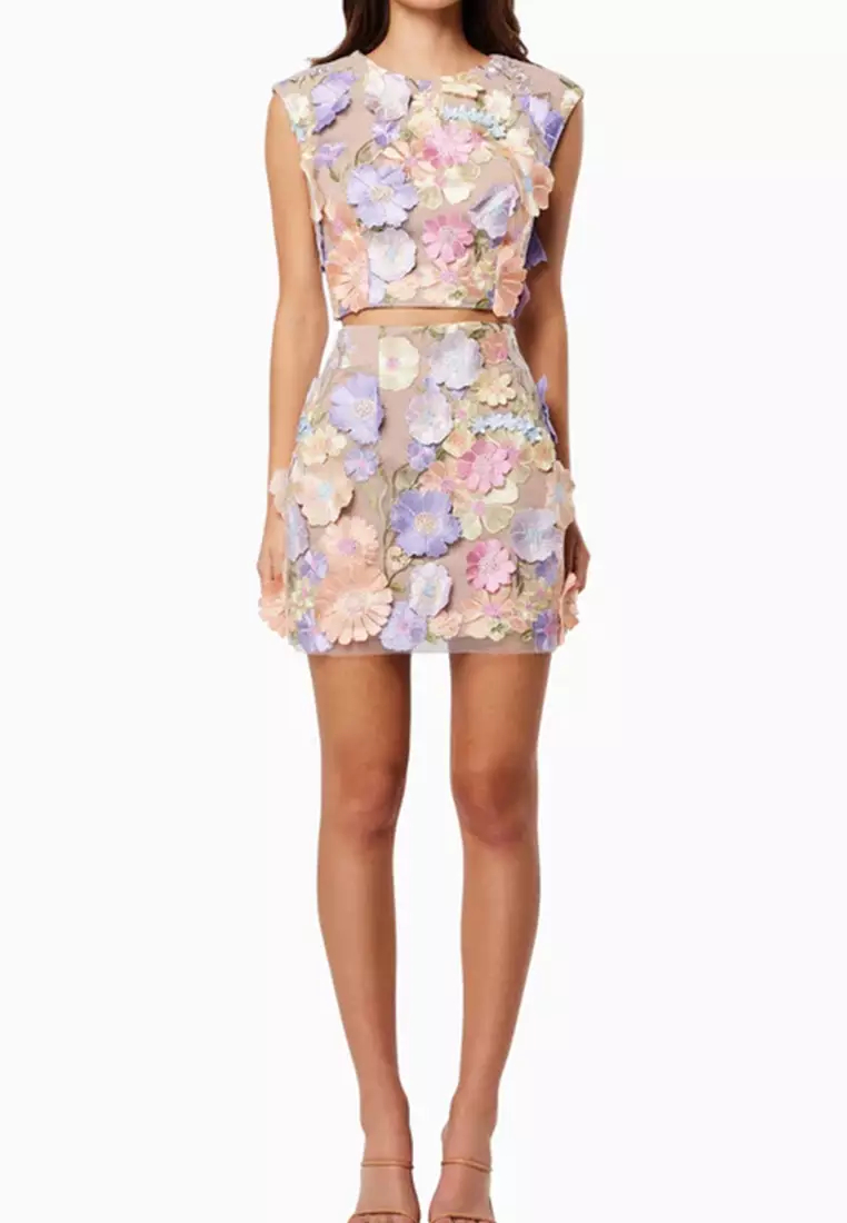 2024 Temperament Design Embroidered Hookwork Skirt Suit Dress Skirt K0523007