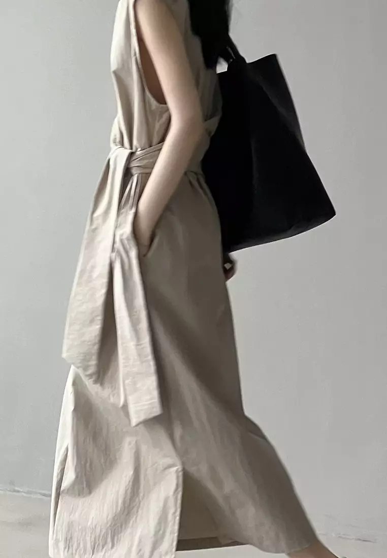 2024 casual temperament new waist strap vest dress K0523003GY