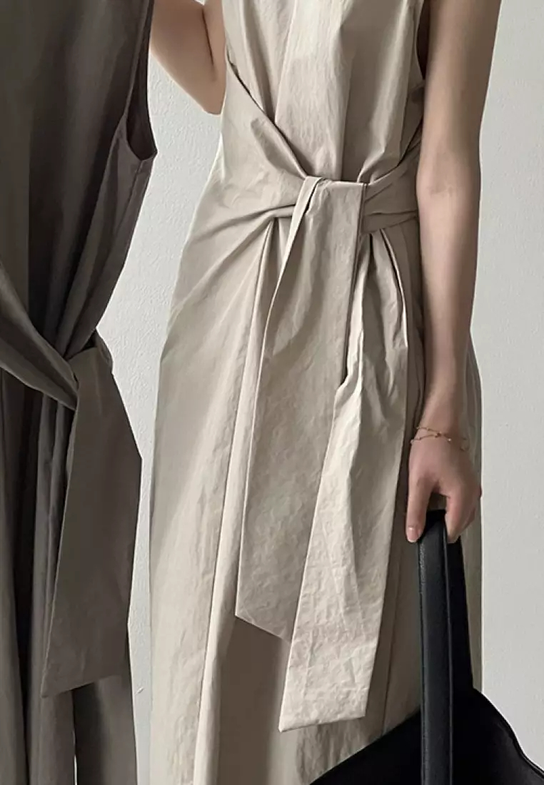 2024 casual temperament new waist strap vest dress K0523003GY