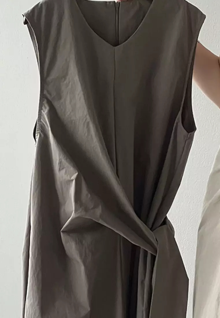 2024 casual temperament new waist strap vest dress K0523003GY