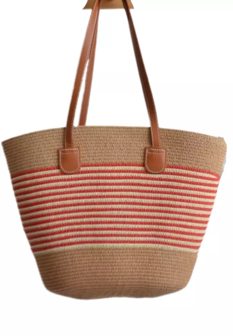 2024 casual zipper woven straw bag K0603408-1