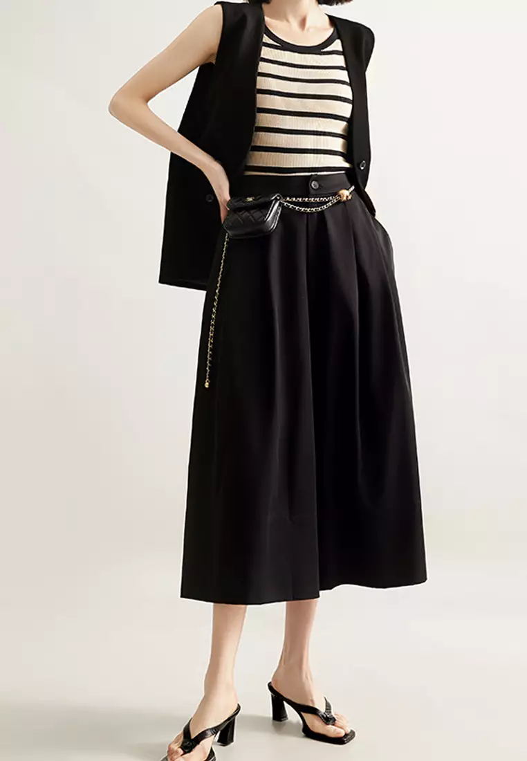 2024 new high waist straight trousers K070904BW