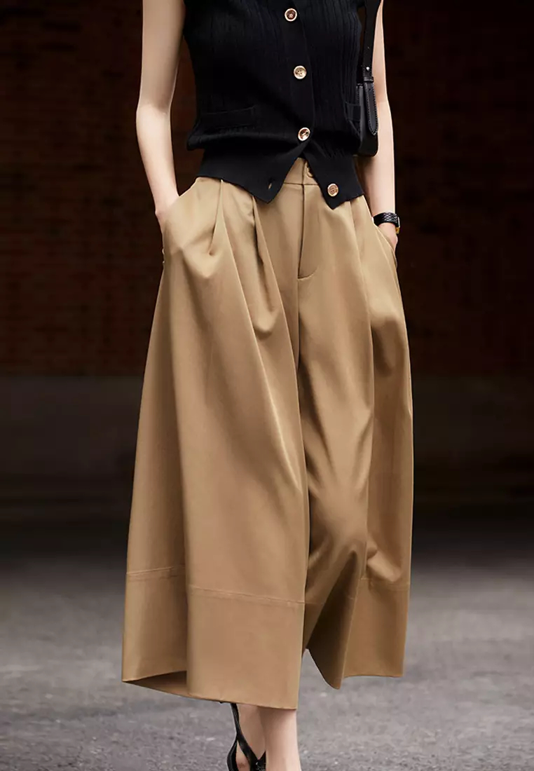 2024 new high waist straight trousers K070904BW