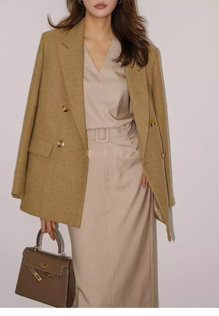 2024 new minimalist style V-neck suit Dress K091610