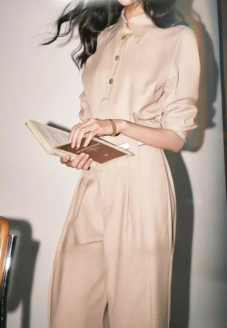 2024 new style minimalist style trousers suit K091611GR