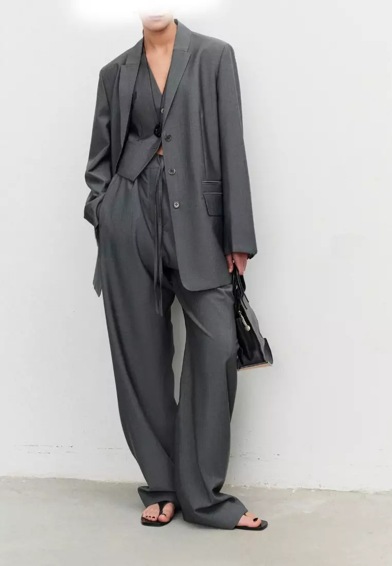 2024 new style simple suit jacket, vest and trousers three-piece suit K092510KI