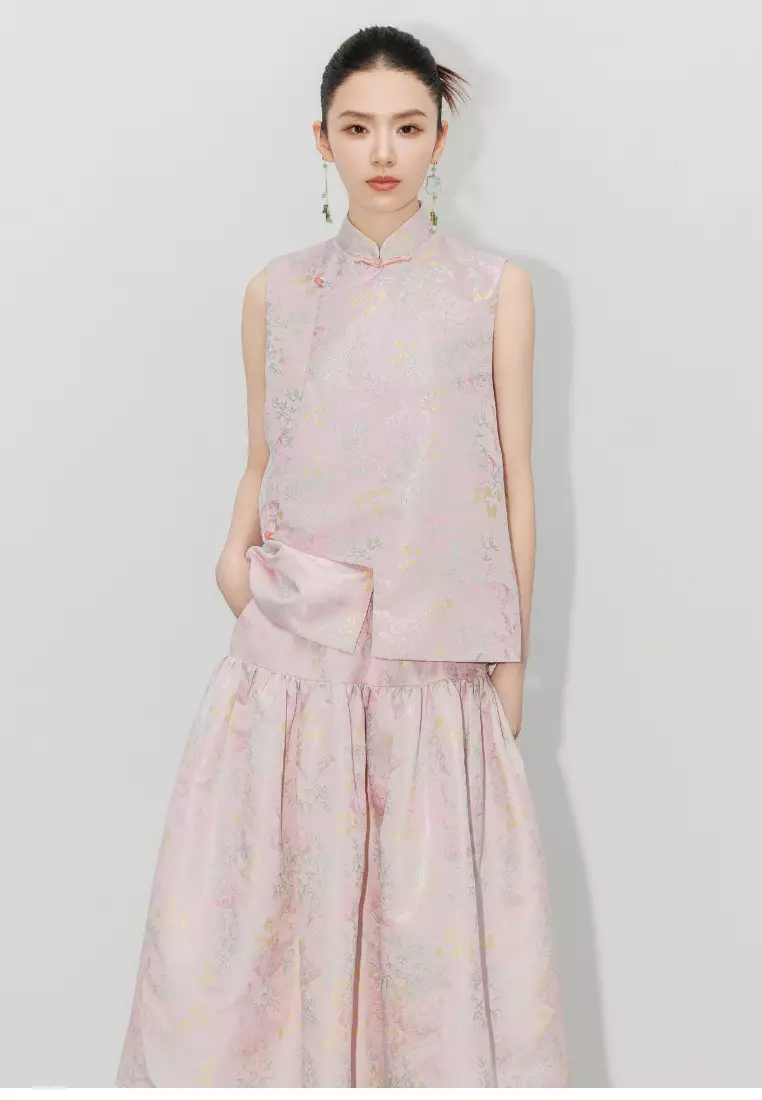 2024 new style sleeveless flower cutting summer dress K052101