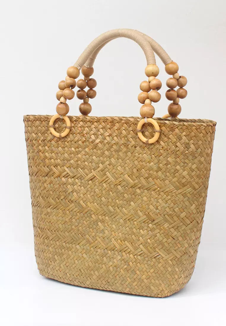 2024 new summer seagrass woven handbag K060301