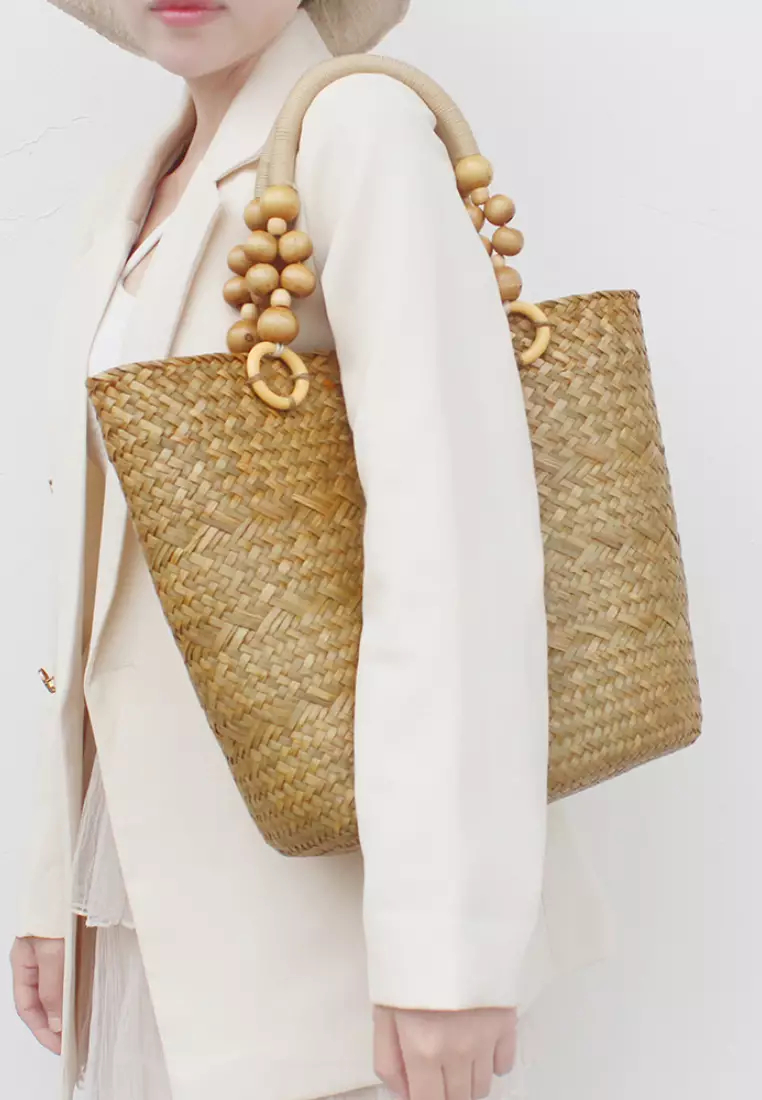 2024 new summer seagrass woven handbag K060301