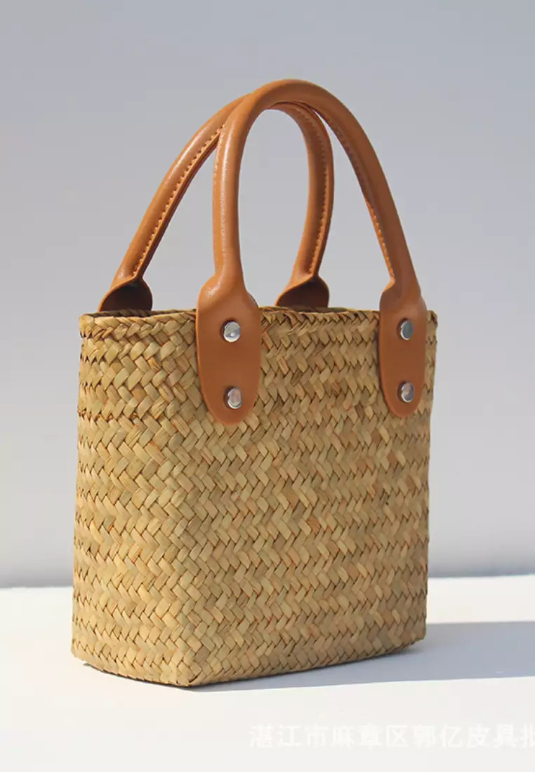 2024 new summer seagrass woven handbag K060302YE