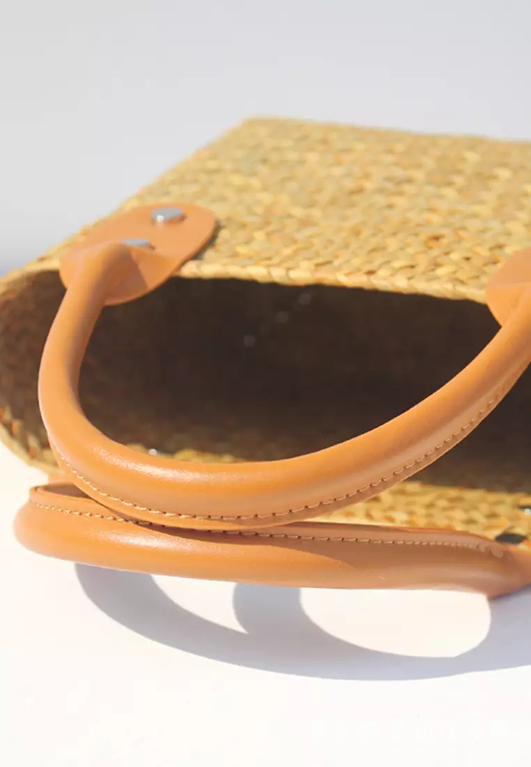 2024 new summer seagrass woven handbag K060302YE