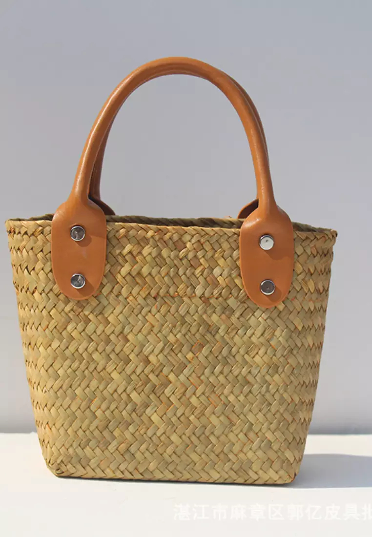 2024 new summer seagrass woven handbag K060302YE