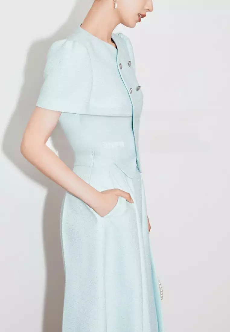  new temperament light blue suit skirt K071005-sunnydaysweety