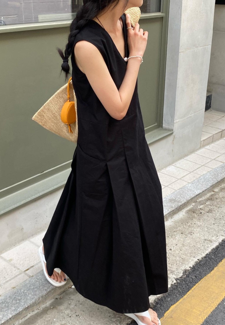 New all-match v-neck dress CA25070921BL