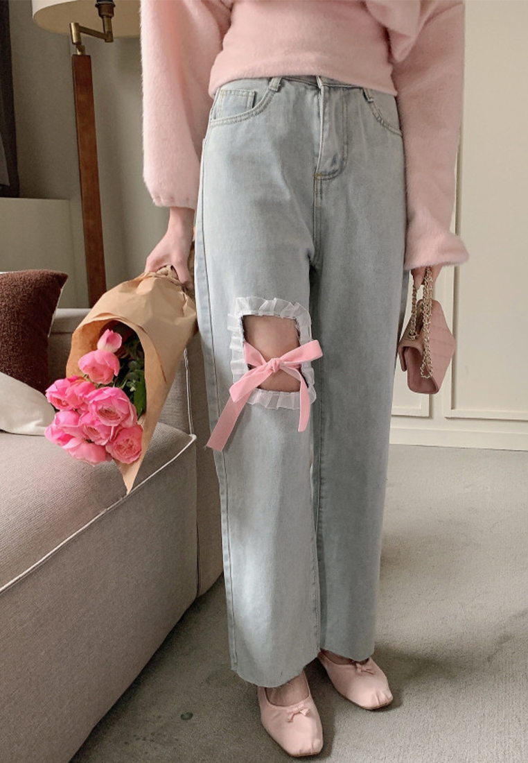 2024 Summer New Pink Jeans CA24041021PI