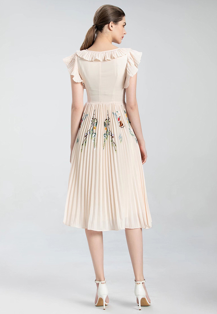 2024 Summer New Women's Round Neck Short sleeved Dress CA24031921BE