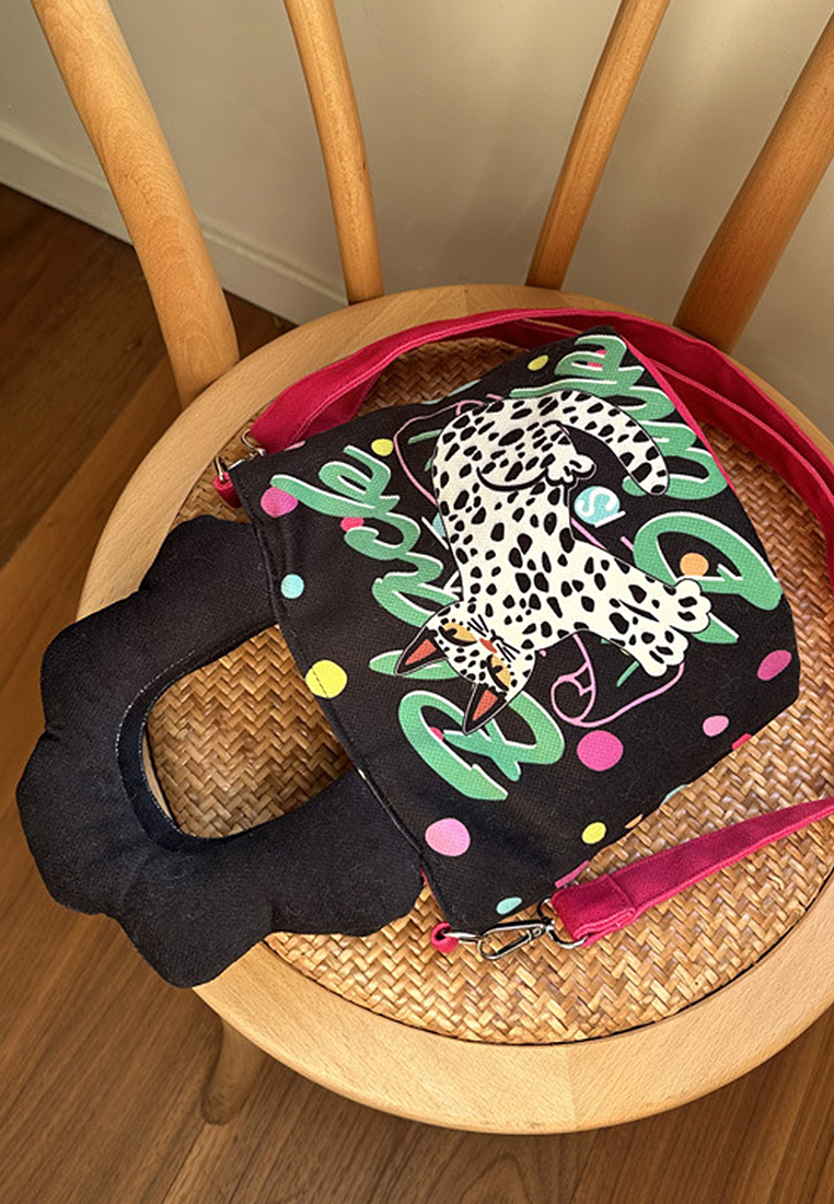 2024 New Crossbody Bag Single Shoulder Handheld Canvas Bag CA24032321GR