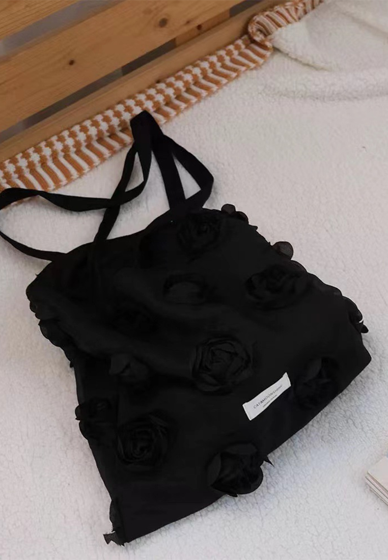 Korean style 3D flower shoulder bag CA25042321W