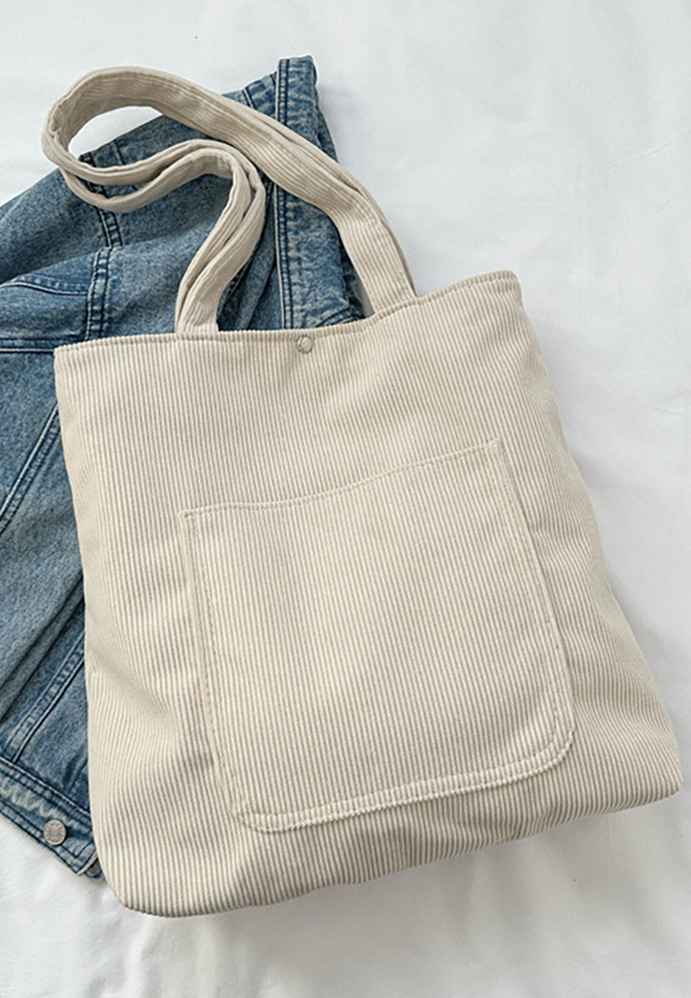 New Autumn Winter Fashion Solid-Color Korean-Style Large-Capacity Tote Bag CA25110721BK