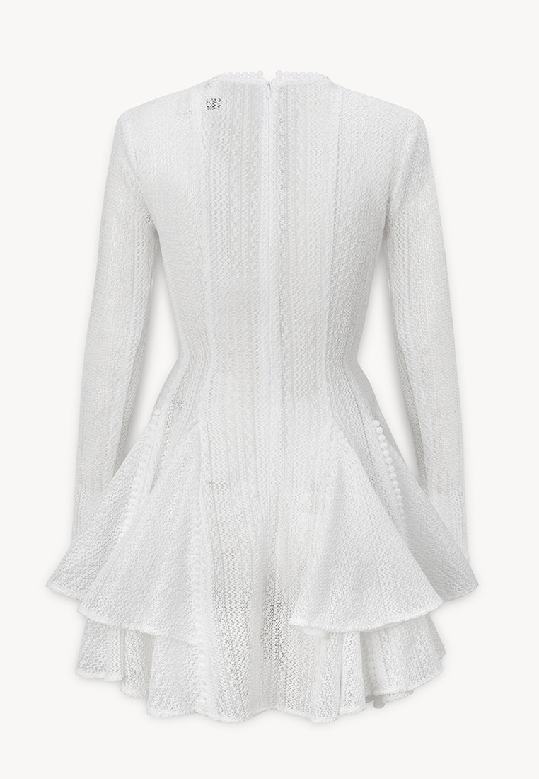 New Lace Embroidered Slim Fit Breathable Princess Dress CA25092521BK