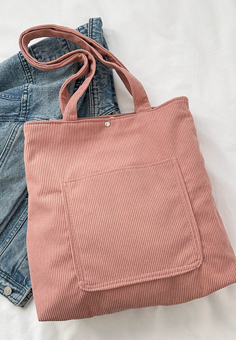 New Autumn Winter Fashion Solid-Color Korean-Style Large-Capacity Tote Bag CA25110721BK