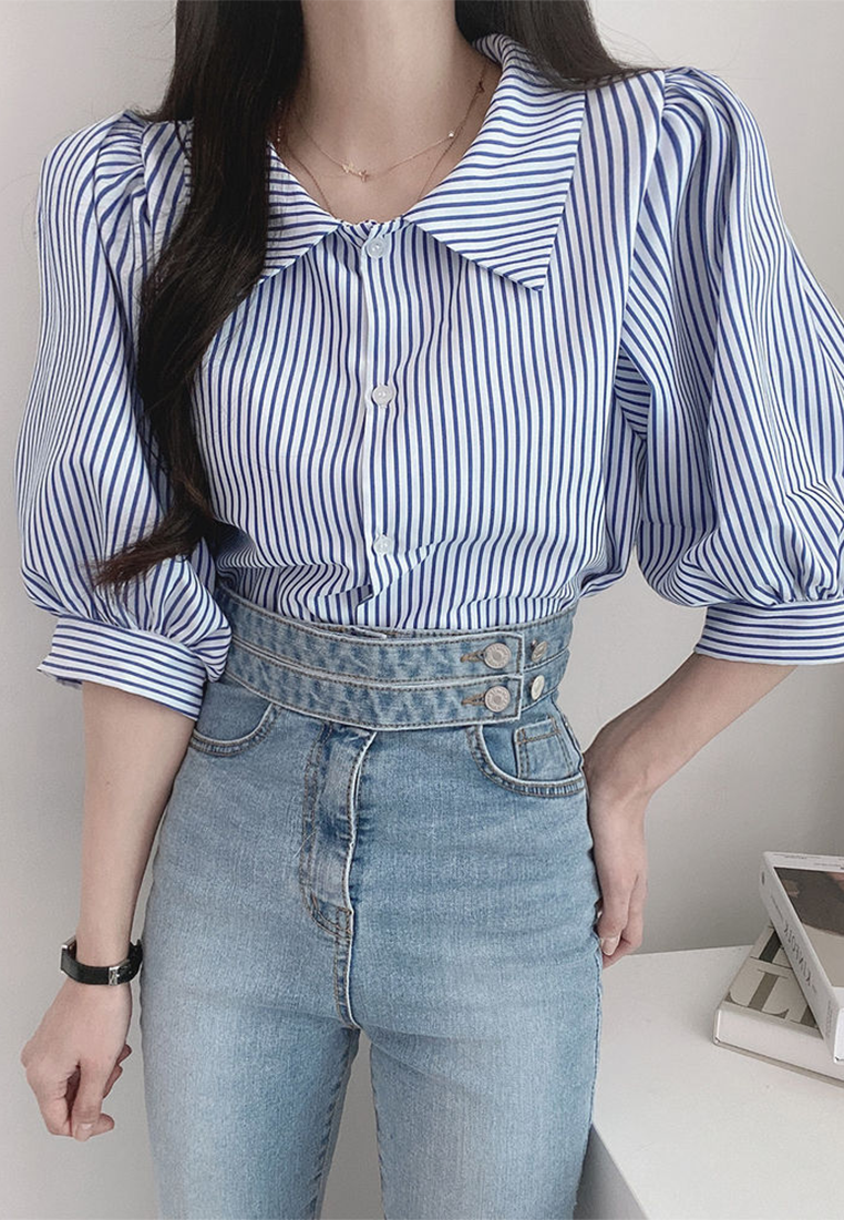 2025 Summer New Striped Shirt CA25022422BL