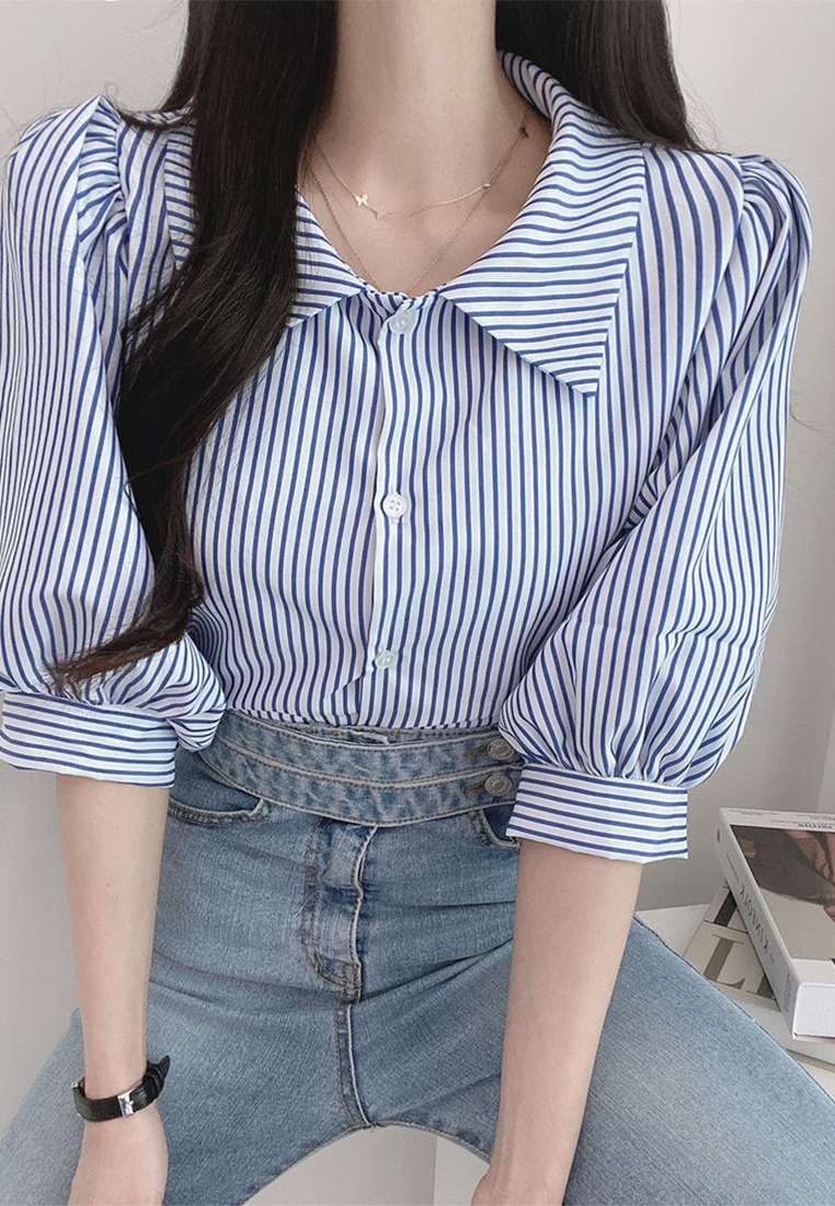 2025 Summer New Striped Shirt CA25022422BL
