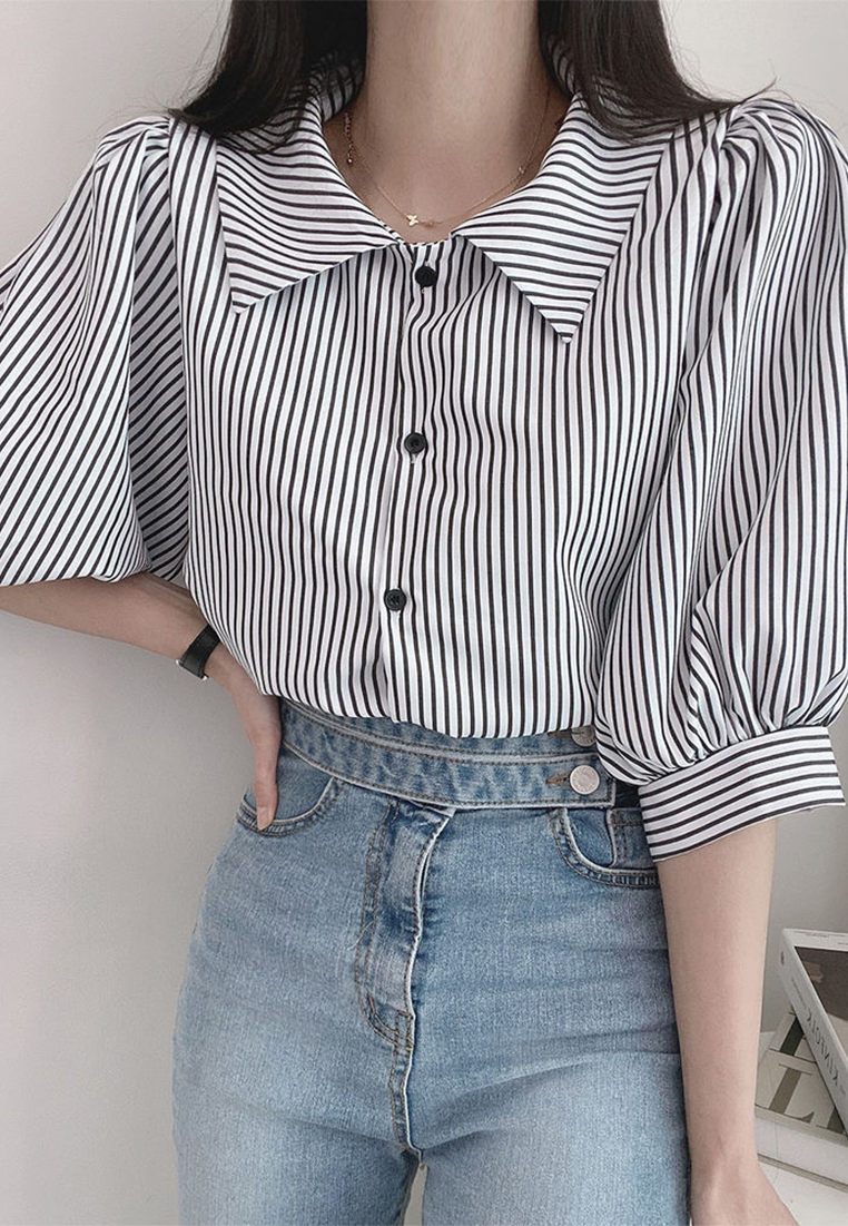 2025 Summer New Striped Shirt CA25022422BL