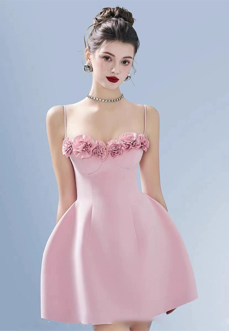 French exquisite waist cinching suspender dress CA242111922PI