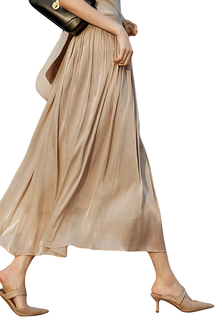 Elegantly Draping Fashionable Half-Skirt CA090822W