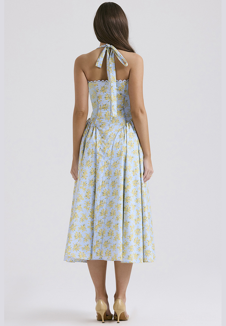 New summer slim fit printed camisole dress CA25042222PIMT