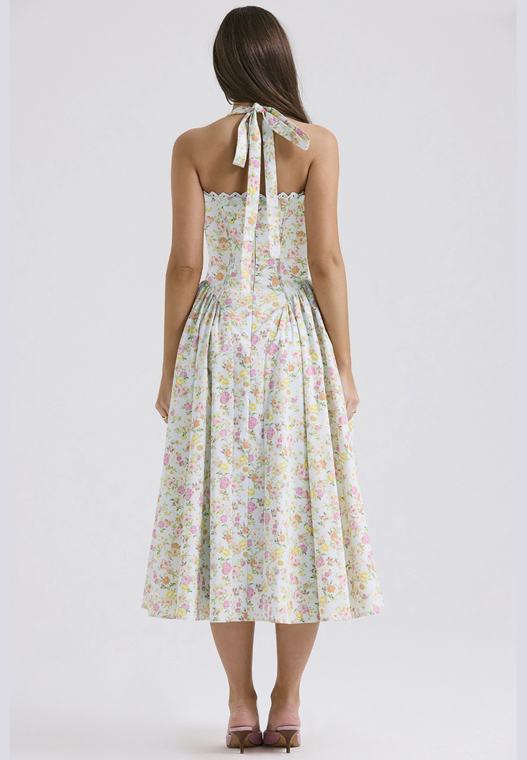 New summer slim fit printed camisole dress CA25042222PIMT