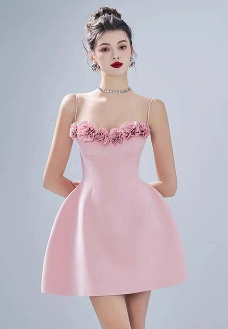 French exquisite waist cinching suspender dress CA242111922PI