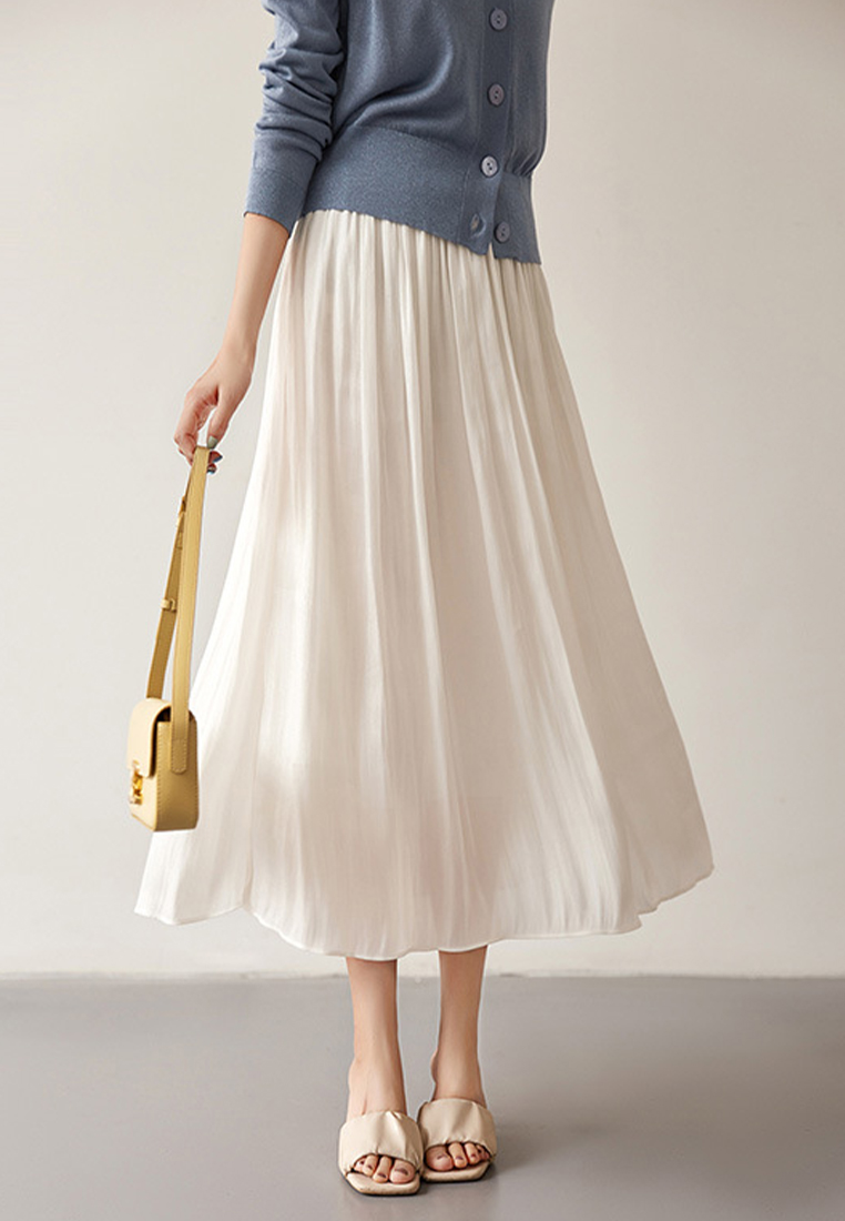 Elegantly Draping Fashionable Half-Skirt CA090822W